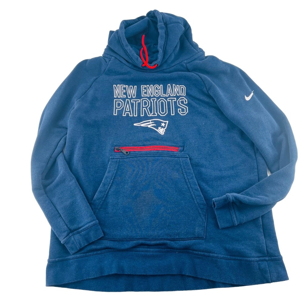 NIKE NFL Men's Sweatshirt size Medium Pullover Turtleneck New England Patriots